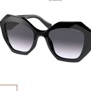 Prada PR 16WS Sunglasses Case RXable Black/Gray Gradient. NWT